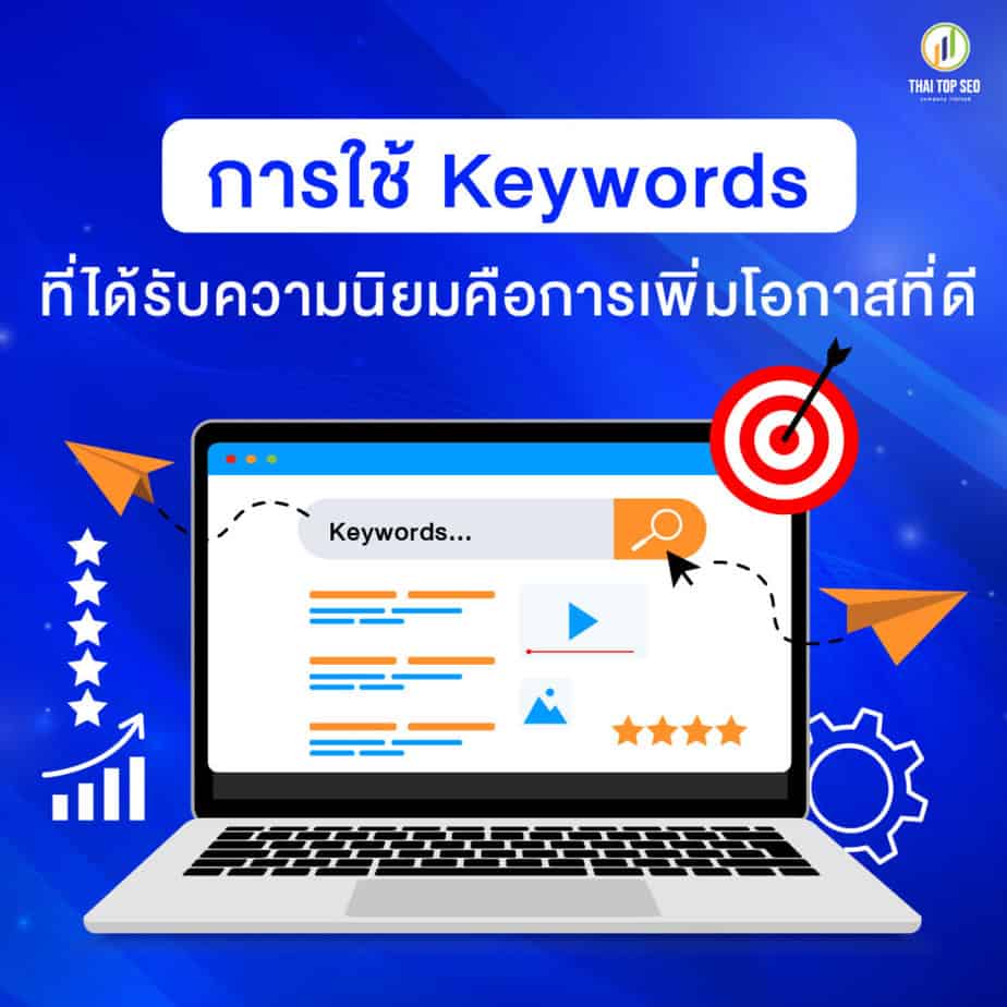 การใช้ Keywords ที่ได้รับความนิยม