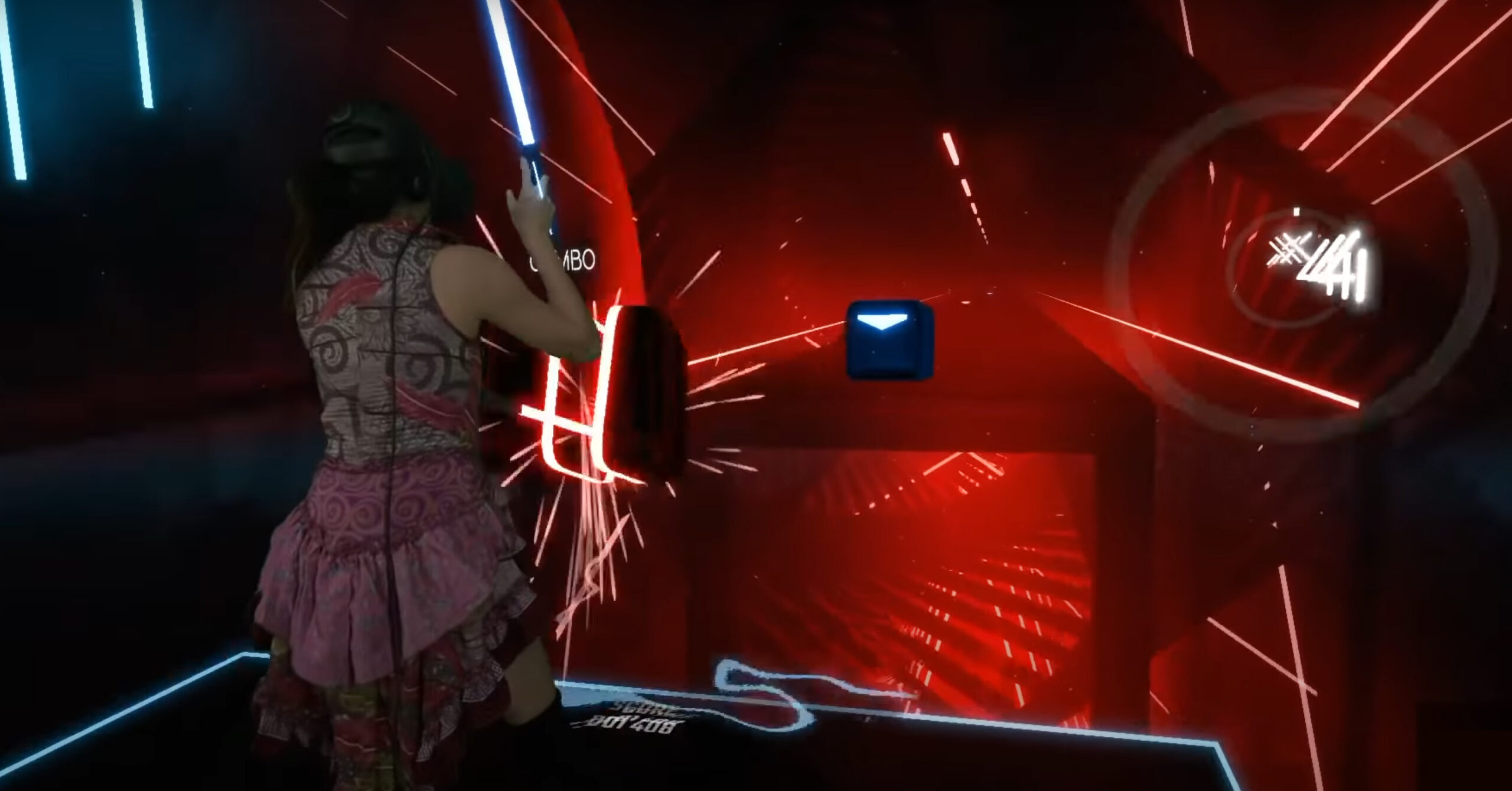 ตัวอย่างเกม VR Beat Saber