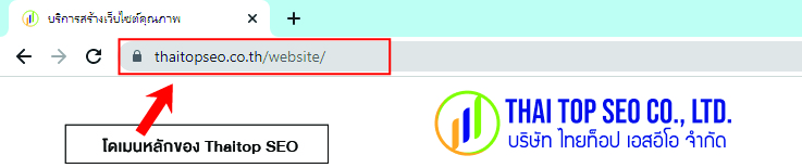 Domain หลักของ THAITOPSEO