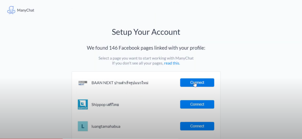 Create New Account Manychat 