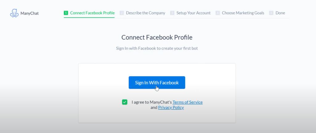 Sign In Manychat 