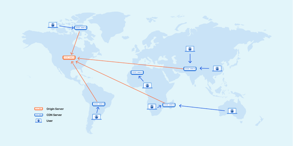 CDN server map