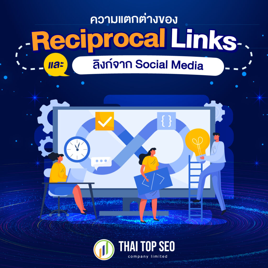 ความแตกต่างของ Reciprocal Links และลิงก์จาก Social Media