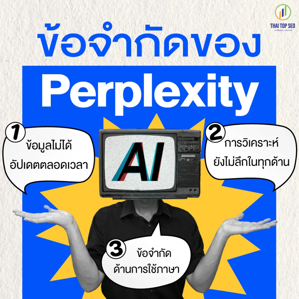 ข้อจำกัดของ Perplexity AI ข้อจำกัดของ Perplexity AI