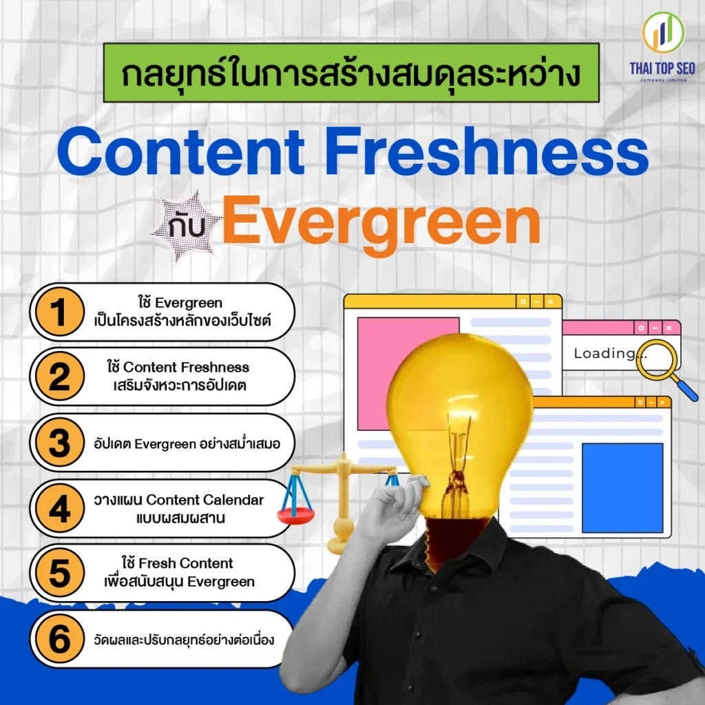 กลยุทธ์ในการสร้างสมดุลระหว่าง Content Freshness และ Evergreen กลยุทธ์ในการสร้างสมดุลระหว่าง Content Freshness และ Evergreen